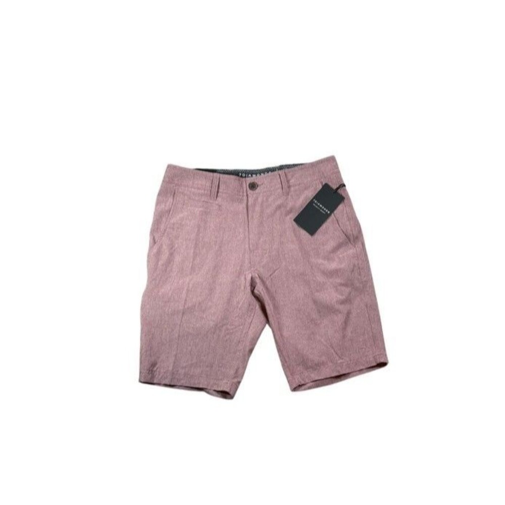7 Diamonds Velocity Men Shorts Size 29 Pink Golf Performance Pockets 9.5" Inseam
